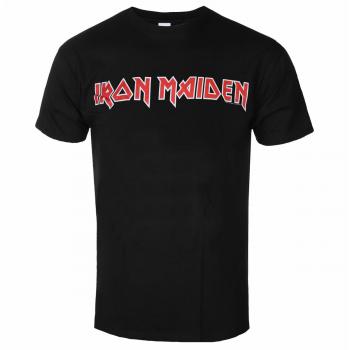 Iron Maiden Logo Black T-Shirt - Men's - 100% Cotton - Size M