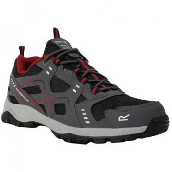 Regatta Men's Breathable Vendeavour Waterproof Walking Shoe, Granite/Rio Red, Size: UK 9.5
