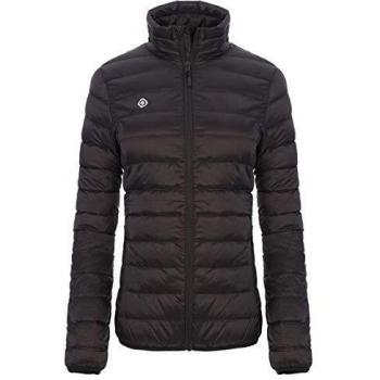 Izas Grecia Chaquetas De Pluma, Mujer, Negro/Negro, 3XL