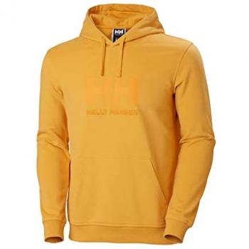 Helly Hansen Yellow Logo Hoodie for Men, Size S