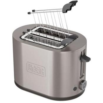 Tostadora Black+Decker BXTOA901E 900W Acero Inoxidable 2 Ranuras