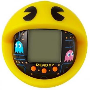 TAMAGOTCHI BANDAI 42862 Nano-Pac-Man Black Version with Case-Feed, Care, Nurture, with Chain for on The go Play-Electronic Pets