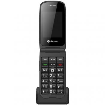 Telefono Movil Denver 2.4 SMS Quad Band Camera Boton SOS para Mayores