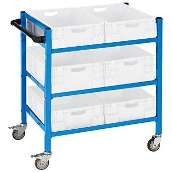 Carro de Picking Eurokraft Pro 3 Estantes 970 x 610 x 1045 mm
