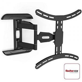 HAMA, Soporte para TV, Estándar VESA, 400 x 400, Color Negro, Pantallas de 32- 65, Sistema Organizador de Cables, Carga Máx. 35 Kg, Brazo de 3 Articulaciones, Inclinación 2/12º, Giro 180º