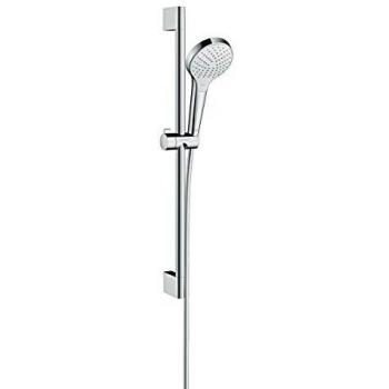 Hansgrohe 26562400 Croma Select S 110 Vario set de ducha, 0,65m, 3 tipos de chorro, blanco/cromo
