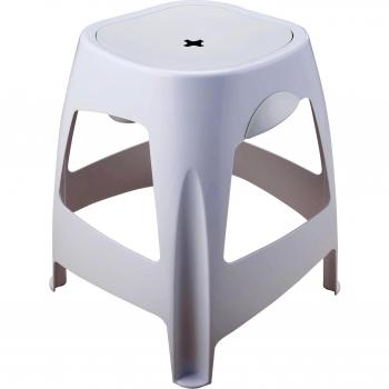 Toyma 0525/10-Taburete con alojamiento, Color Blanco