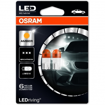 Osram Ledriving Premium 2855YE-02B Iluminación Interior de 1W, 12V y 2000K en Paquete Doble
