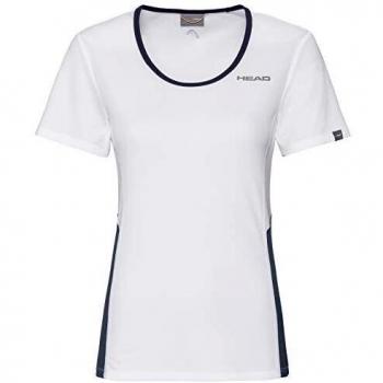 Head Club Tech T-Shirt W Camiseta, Mujer, Blanco, 2XL