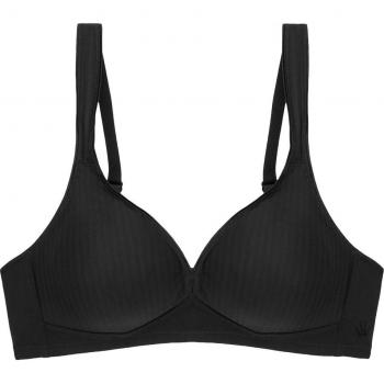 Triumph Modern Soft Cotton Wireless Bra - Black C 105