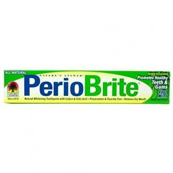Pack of 12 x Nature's Answer PerioBrite Toothpaste Cool Mint - 4 oz
