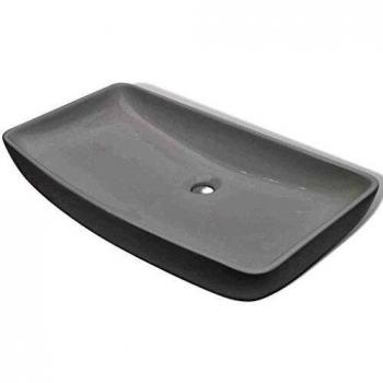 vidaXL Lavabo de Baño Lujoso Rectangular de Cerámica Blanco Lavamanos de Aseo