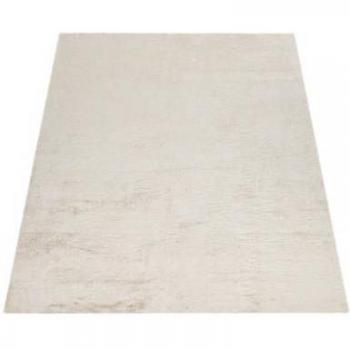 Alfombra de Pelo Largo Kunstfell Soft 380 Beige Crema, Lavable, Suave y Acogedora, 200x290 cm