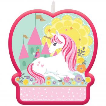 Amscan International – 170521 candle-flat moldedcndl Bday mágico Unicorn