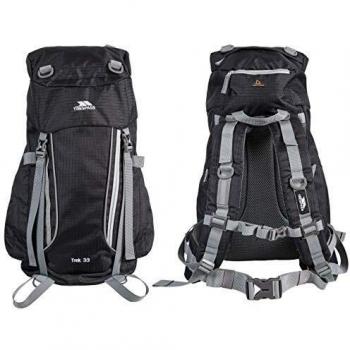 Trespass UTTP363_8, Mochila de Acampada, Modelo Trek, 33 l, Talla Única Unisex Adulto, Ceniza X, Standard
