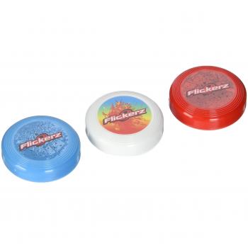 Flickerz Flying Disc, Orange/Green/Blue, by Flickerz
