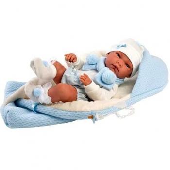 Llorens Nico Nana Celeste 1073861 - Muñeca con Ojos y Cuerpo de Vinilo