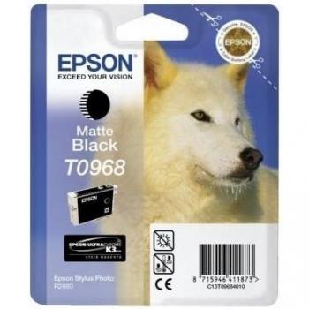 Epson Cartucho T0968 Negro Mate - Cartucho de Tinta para impresoras
