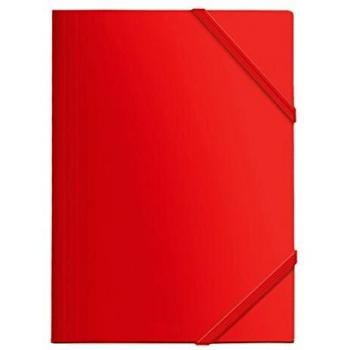 Dohe 90601 - Carpeta Polipropileno, goma plana, color rojo