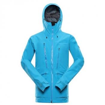 Alpine Pro Cort Men's Lightweight Jacket with PTX Membrane in Neon Atomic Blue