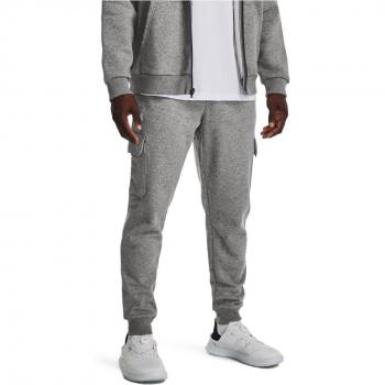 Under Armour Men's Rival Fleece Cargo Joggers - Grey, Size L