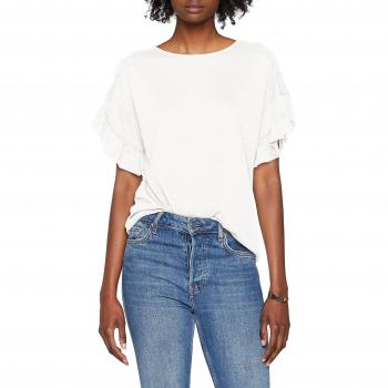 Vero Moda Vmjoyce SS Top, Camiseta sin Mangas para Mujer, Blanco