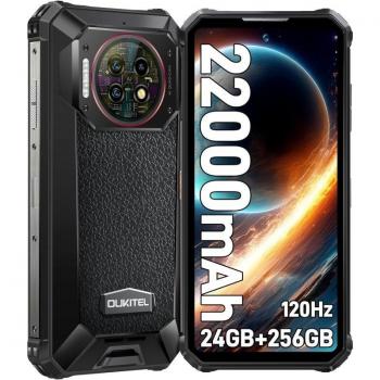 Oukitel WP19 Pro 8GB RAM 256GB Almacenamiento Negro Libre Smartphone