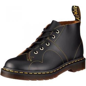 Dr. Martens Church Vintage Smooth Leather Boots in Black, Size: 44