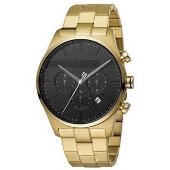 Esprit ES1G053M0065 Ease Chrono Black Gold Mens Watch Chronograph