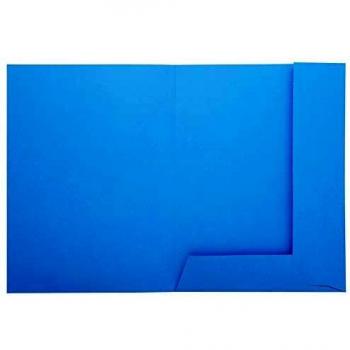 Exacompta 335006E - Lote de 50 Subcarpetas Super 250 Impresas y con 2 Solapas, Color Azul Claro