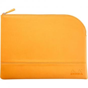 Rhodia 116747C - Bolsa con cremallera - Rhodiarama - Grande (L) Naranja