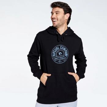Sudadera Capucha STAPLER - Black, Sudadera para hombre, color negro, talla M