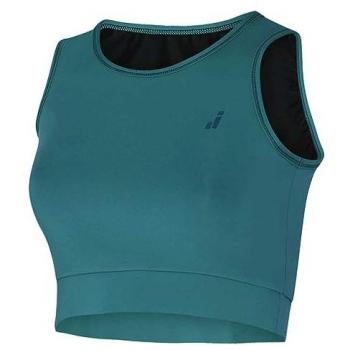 Top deportivo Joluvi Mavi Tank verde para mujer, sin mangas, tejido ligero y transpirable, ideal para actividades deportivas