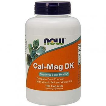 Now Foods Cal-Mag DK Capsules with Vitamin D3 and K2 - 180 Count