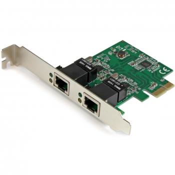 StarTech.com Adaptador Tarjeta de Red NIC PCI Express de 2 Puertos Gigabit Ethernet
