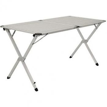 Mesa de camping plegable de aluminio para 4 personas 140 x 70 x 70 cm