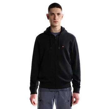 Napapijri Balis Full Zip Hoodie for Men in Black, Size S