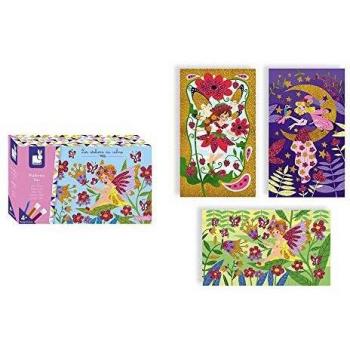 Set Creativo de Purpurina para Manualidades Hadas - Incluye 12 colores de purpurina, adhesivo especial para manualidades, pinceles, y plantillas temáticas de hadas
