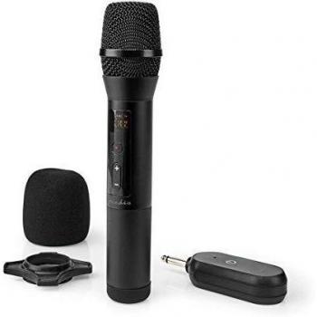 Kit de Micrófono Inalámbrico Cardioide - 20 Canales - 1 Micrófono - 70 Hz a 13 kHz - 1000 Ohm - -95 dB - Control de Volumen -