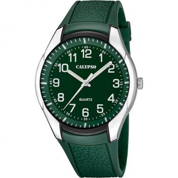Reloj Calypso K5843/3 Street Style para Hombre con Caja de Caucho y Correa Verde