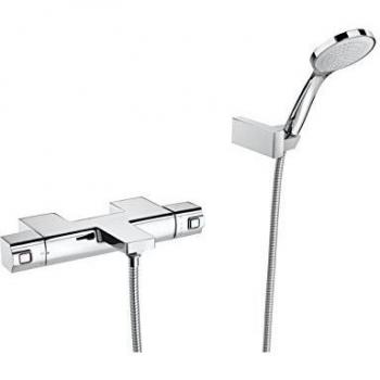 Roca A5A1101C00 - Grifo / Mezclador Termostático Exterior Bidé C-Co -T Grifería - Grifo Hidrosanitario Monomando - L90 - Para Baño-Ducha