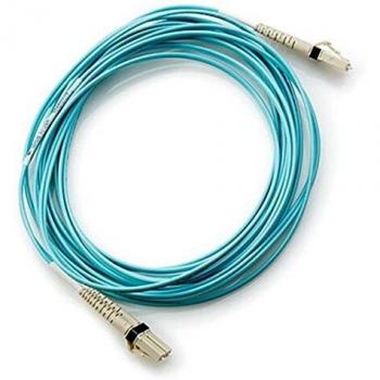 Hewlett Packard Enterprise - LC to LC Multi-mode OM3 2-Fiber 5.0m 1-Pack Fiber Optic Cable 5 m Blue