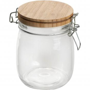 Bote de cristal her.bambu 720 ml 720ml bambú