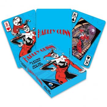 Baraja de Cartas Harley Quinn DC Comics - Baraja de 54 cartas, ilustraciones originales de Harley Quinn, tamaño estándar, fabricada en cartón resistente