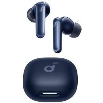 Soundcore P40i Smart ANC True-Wireless Earbuds with Heavy Bass and 60H Playtime, Navy Blue