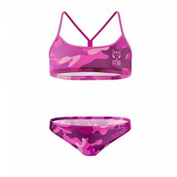 Bikini Otso Camo rosa mujer - L, bikini de mujer, color rosa camuflaje, talla L