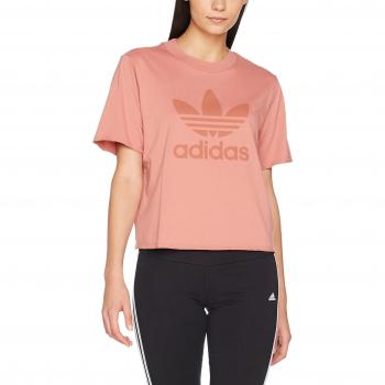 adidas Trefoil Tee Camiseta, Mujer, Rojo