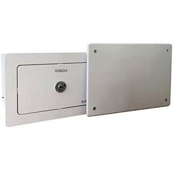 Arregui Elek 22500W-S0 Tras Tapa de Registro eléctrico, empotrable en Pared, Seguridad camuflada, Caja fuerta Invisible, 15x22x21 cm, 3 L, Blanco, 15 x 22 x 21 cm