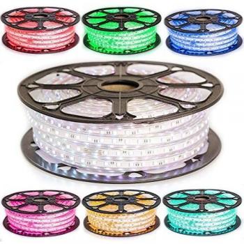 Kit de Cinta LED Profesional 5050 RGB Impermeable IP68 60 LED/m 25 metros con Controlador 220V