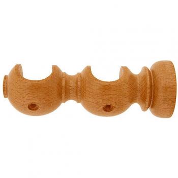 Riel Chyc 5430764 Soporte Madera Liso Abierto Doble 20x118 mm. Teca
